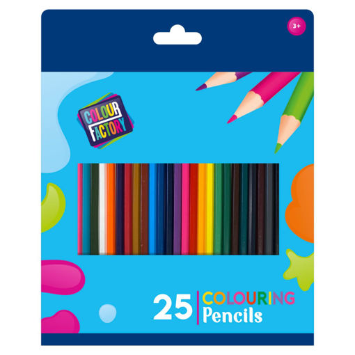 Picture of COLOUR FACTORY COLOURING PENCILS 25 PACK